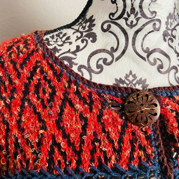 COLDWATER CREEK Multi pattern cardigan sweater - Picture 4 of 9